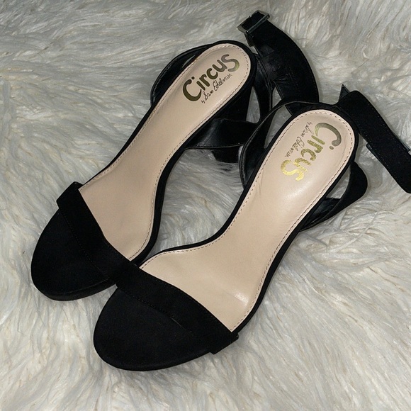 Circus By Sam Edelman Women’s Annette Ankle Strap Sandal Black Size 7.5 - Picture 2 of 14